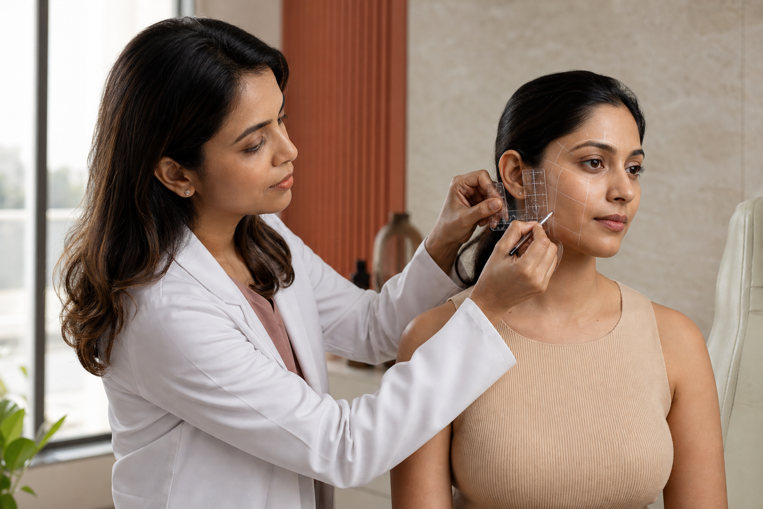 Doctor-guided aesthetic anti-ageing treatment in clinic